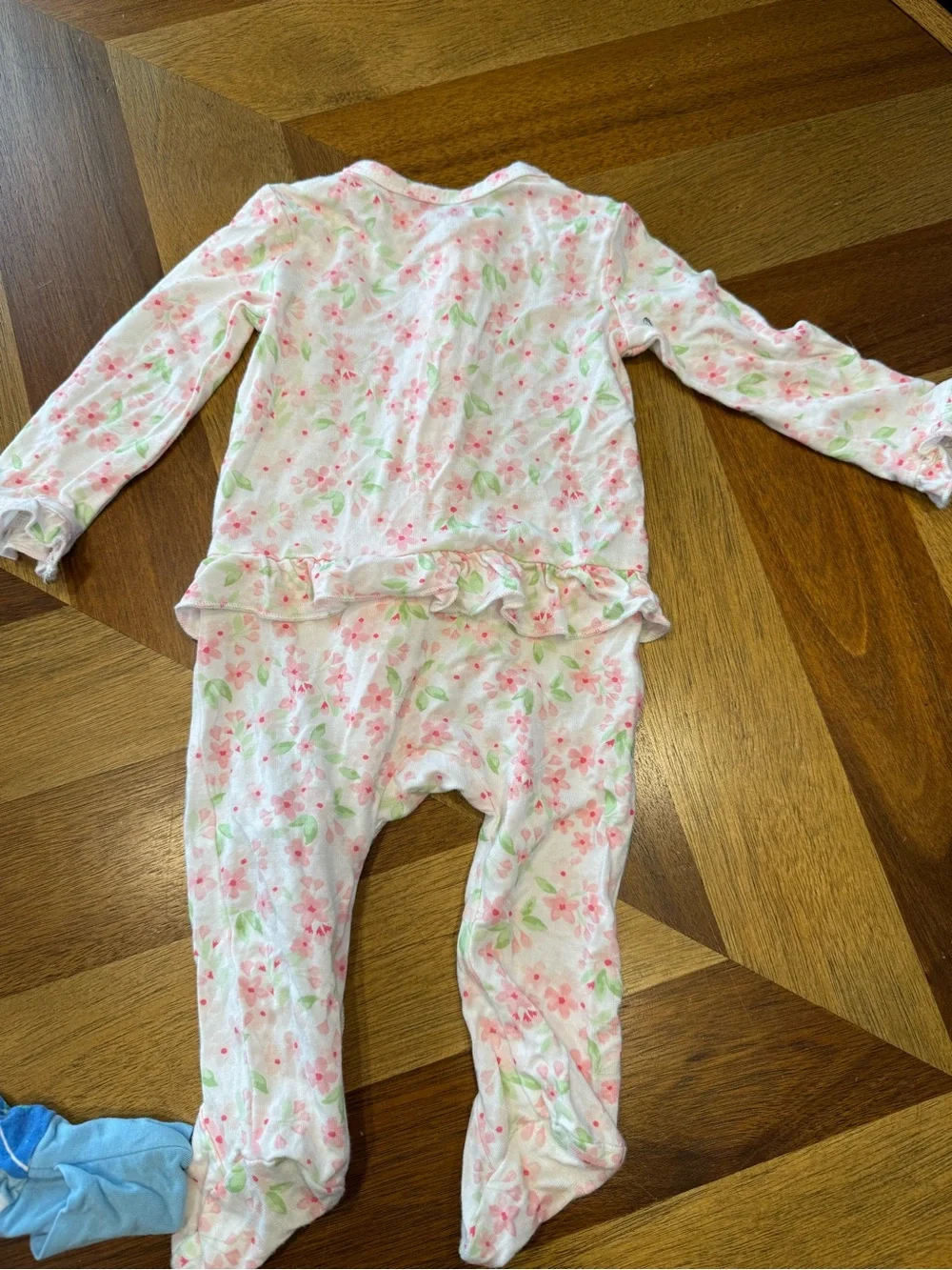 Kyte BABY Posh Peanut Little Sleepies etc baby girl bamboo lot Preowned 0-9 mos